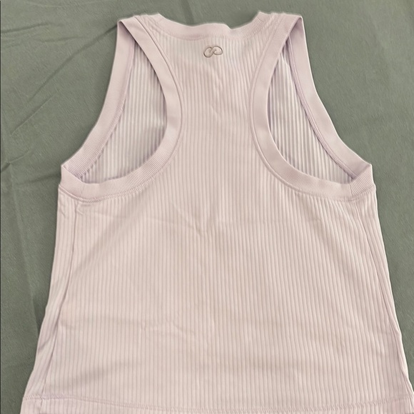 Womens Calia Pink Ribbed Tank Top and Floral Leggings Set - Picture 5 of 7